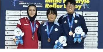 کسب مدال نقره مسابقات قهرمانی آسیا در رشته  اسکیت فری استایل توسط دانشجو خانم ترانه احمدی - کره جنوبی مرداد ماه 1404